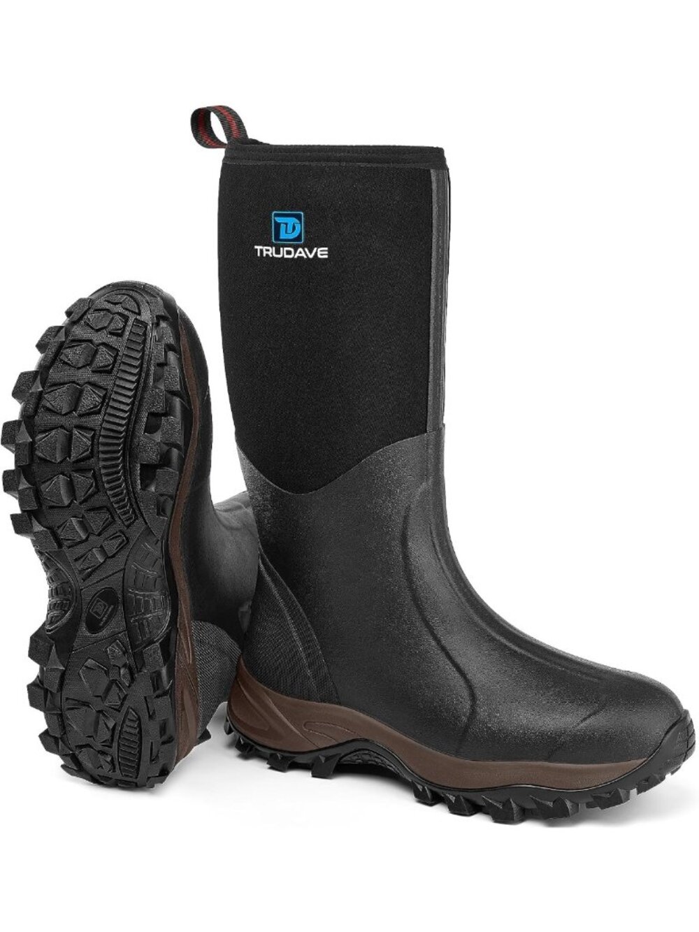Waterproof Insulated Rubber Boots for Men & Women - Anti-Slip, High Traction